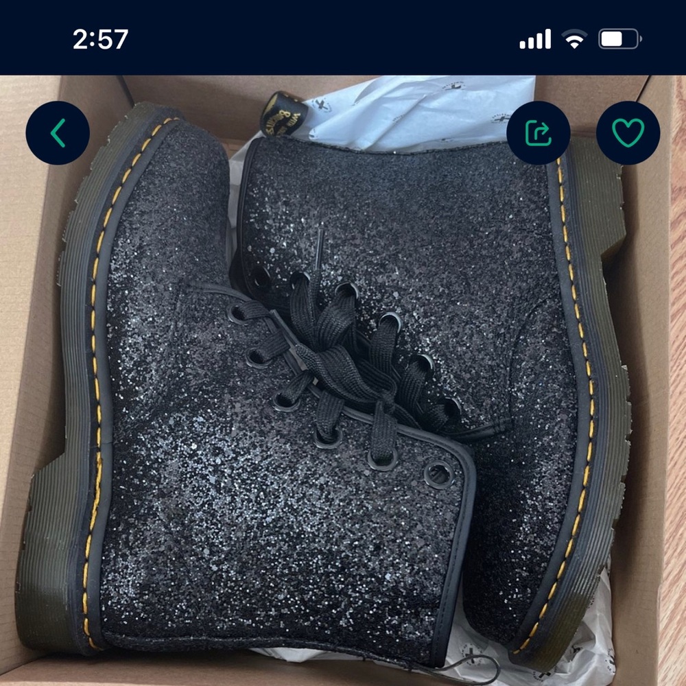 Women’s dr marten glitter